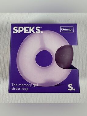 Speks Gump Memory Gel Squeeze ball donut Super Soft Palm Sized Gel Filled Purple